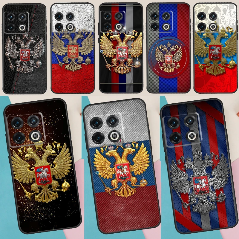 Russia Russian Flags Emblem Silicone Phone Case For Oneplus 10R 9 R 9RT One Plus 10 9 Pro 9RT Nord 2 T Ace Soft Cover Coque