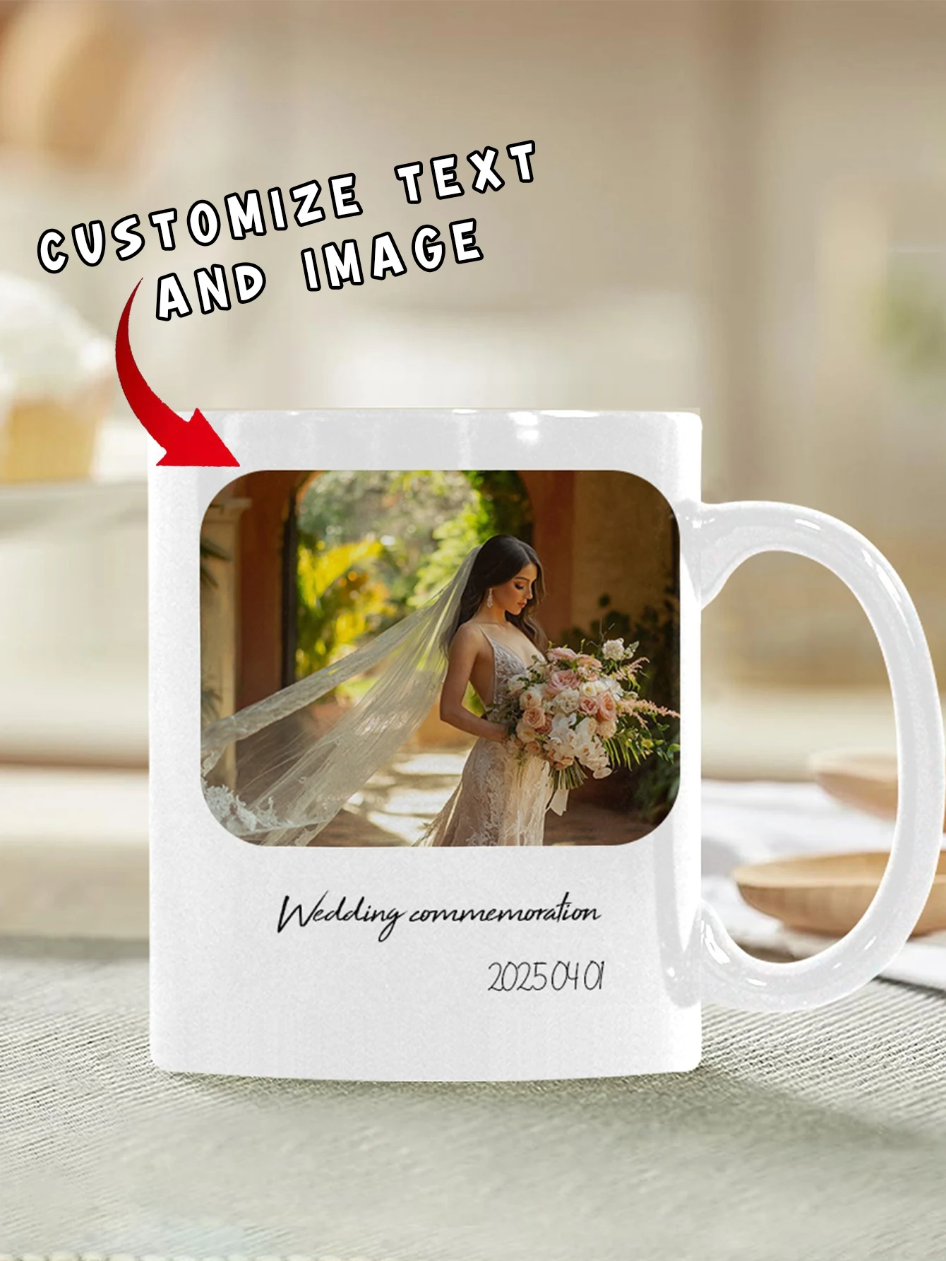 

Customized mug with large capacity Personalized cup with picture text name personalized gift