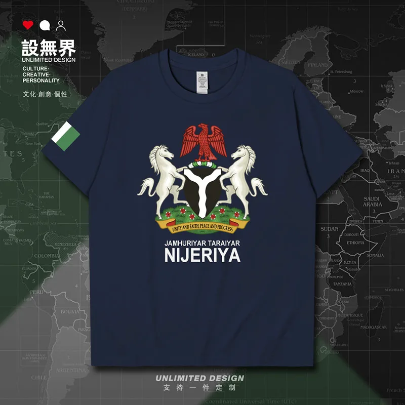 Nigeria Nijeriya Nigerian NGA mens t shirt sporting streetwear jerseys fashion tops shirts men's Short-sleeved summer clothes