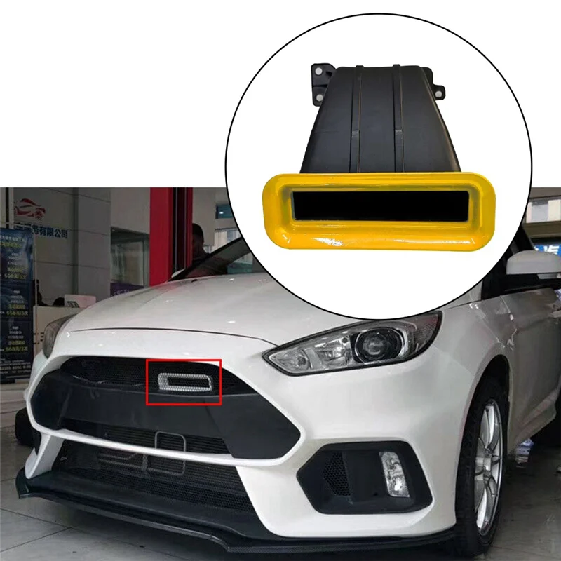For Ford Focus Air Inlet Tuyere Intake RS ST Hatchback 4D Sedan 5D MK3 MK3.5 Car Modification 2012-2018 Yellow—L49A
