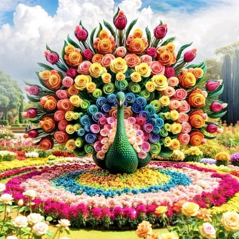 

Flower Peacock AB Diamond Painting Kits Photo Art 5d Diy Full Square Round Mosaic Cross Stitch Embroidery Home Decor Gift