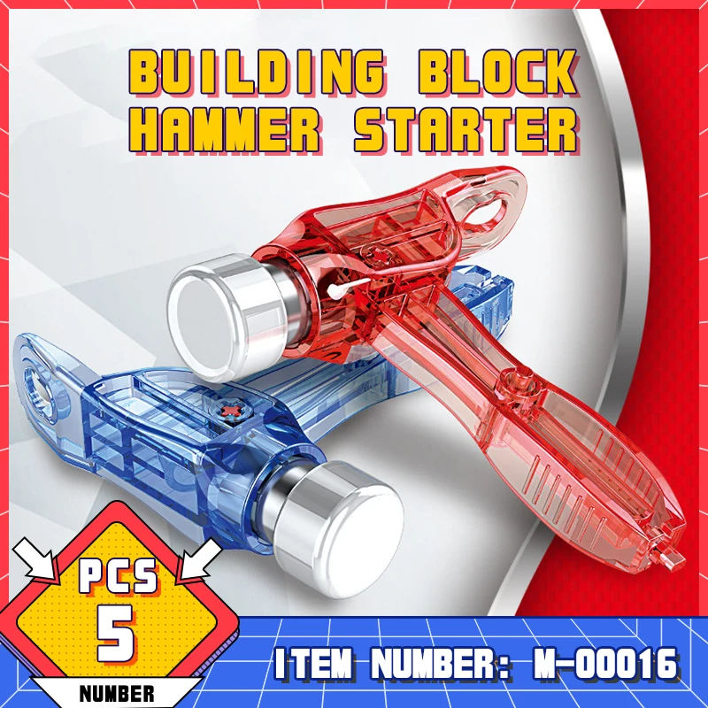 

M-00016 Многофункциональный молоток для сборки блоков, инструмент для загрузки/разгрузки строительных блоков, Развивающая игрушка в подарок для детей