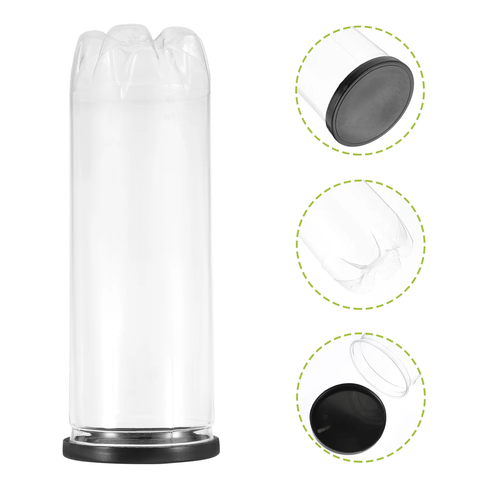 4 Pcs Tennis Cylinder Ball Supply Multi-function Balls Container Practical Transparent Tube Clear Holder Wear-resistant