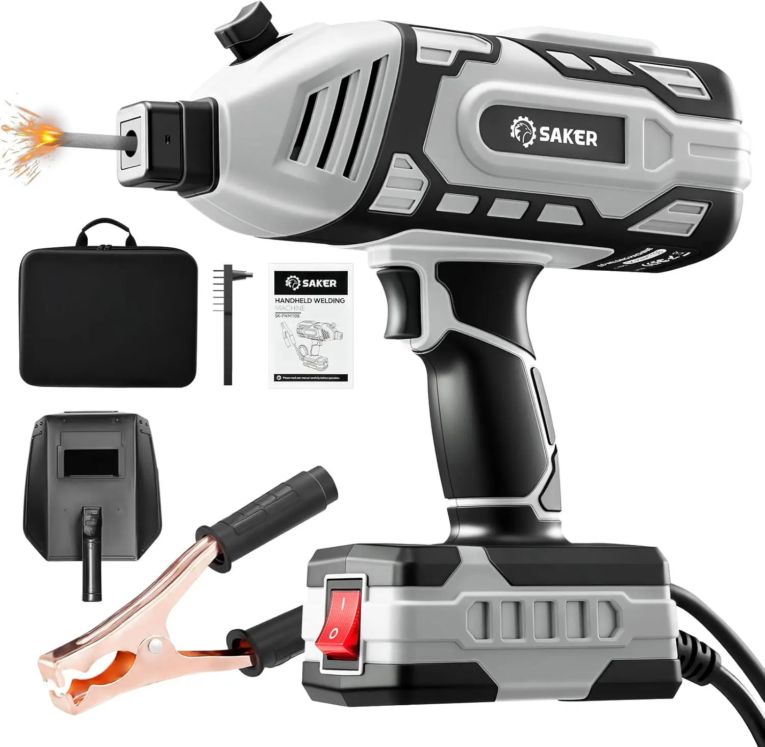 

Portable 110V Arc Welder with IGBT Inverter, Adjustable 20-120A, Fits 3/32" Rods, Compact for DIY & Repair