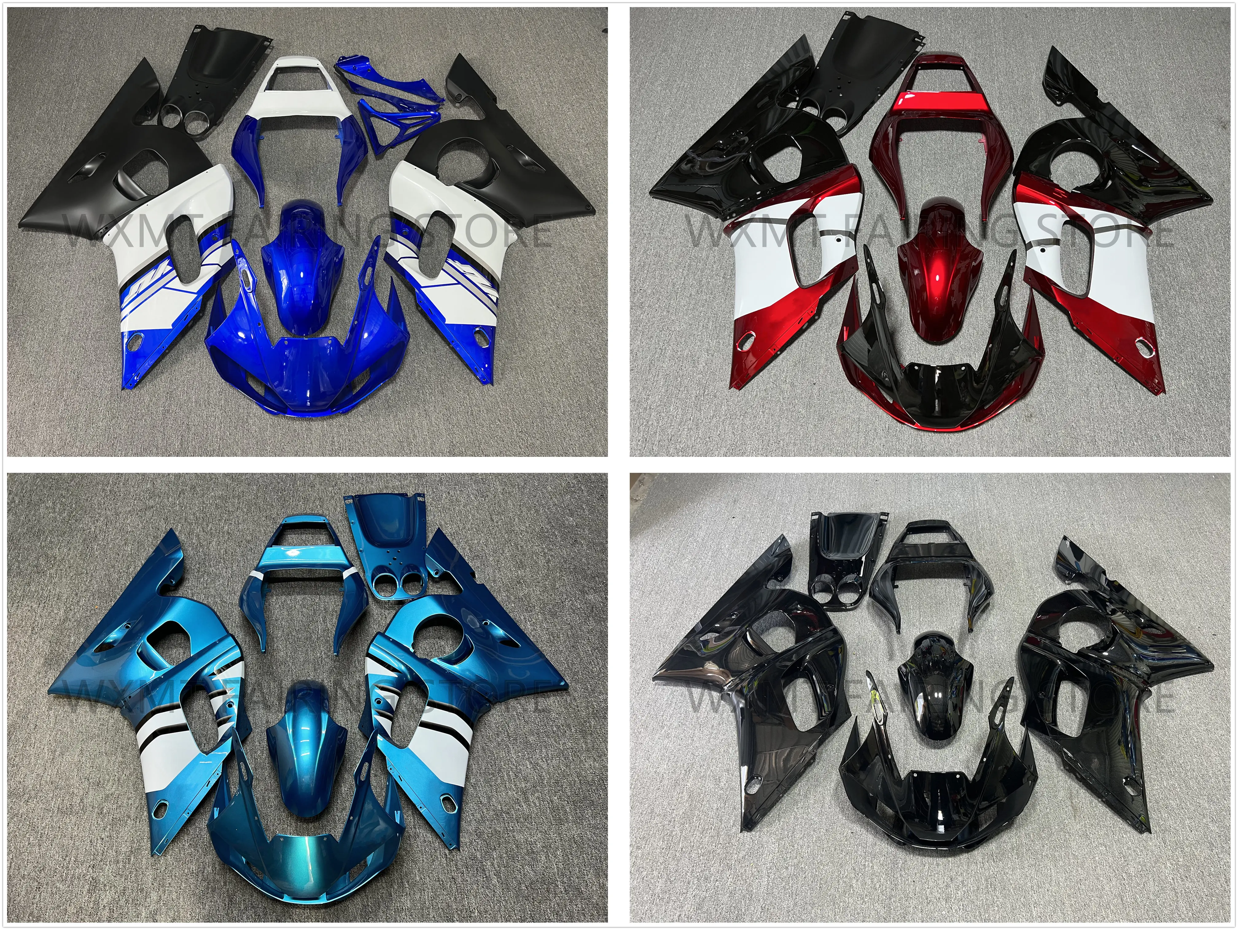 NEW ABS Motorcycle full Fairing Kit fit For YFZ-R6 1998 1999 2000 2001 2002 YZF-R6 98 99 20 01 02 Bodywork Fairings Kits