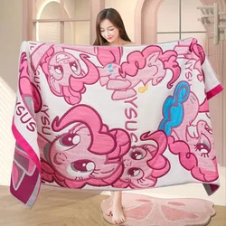 Hasbro My Little Pony Pinkie Pie Rainbow Dash Creative Anime Movie Character Cotton Bath Towel Cute Cartoon Soft Absorbent Towel