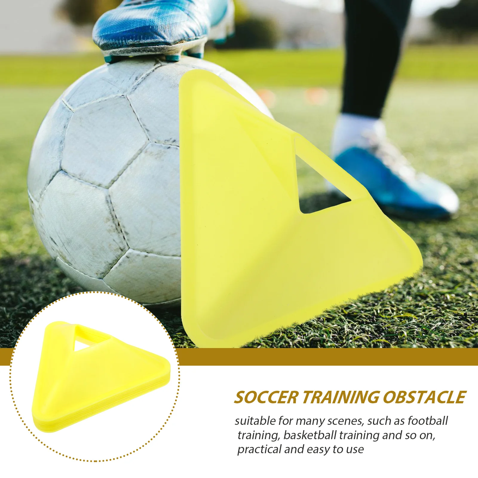 

10Pcs Soccer Training Cones Pe Durable Small Football Basketball Obstacles Agility Hurdles Sports Cones Sport and Entertainment