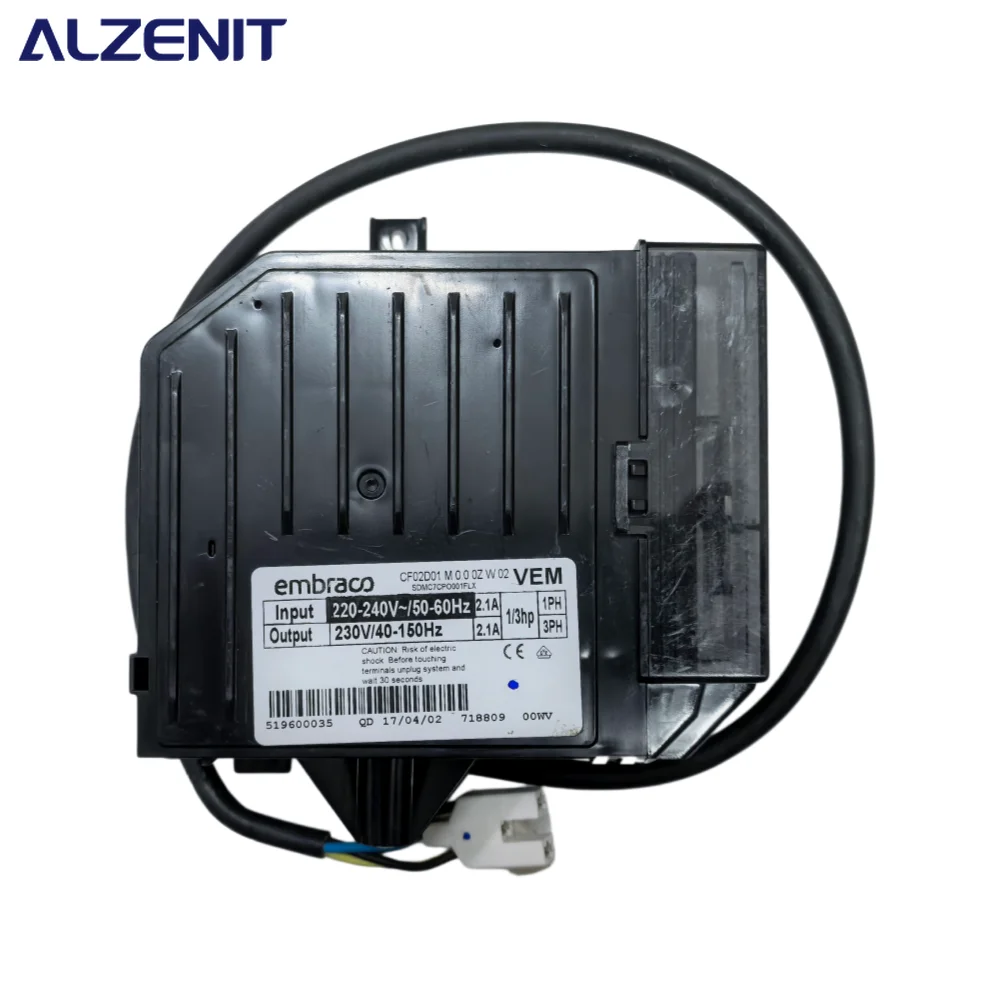 Placa de Controle Usada para Refrigerador Embraco CF02D01 M0.00ZW02 VEM 2.1A Circuito PCB 193525231 Peças para Geladeira e Congelador