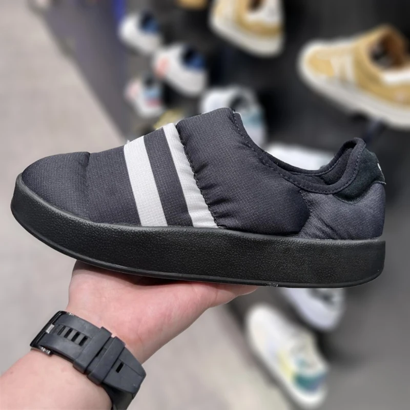 รองเท้าผ้าฝ้ายแบบสปอร์ตและลำลองออริจินัล พัฟฟ์เลตต์สำหรับผู้ชายและผู้หญิง รองเท้าเด็กที่ให้ความอบอุ่นสำหรับฤดูใบไม้ร่วงและฤดูหนาว GY4559