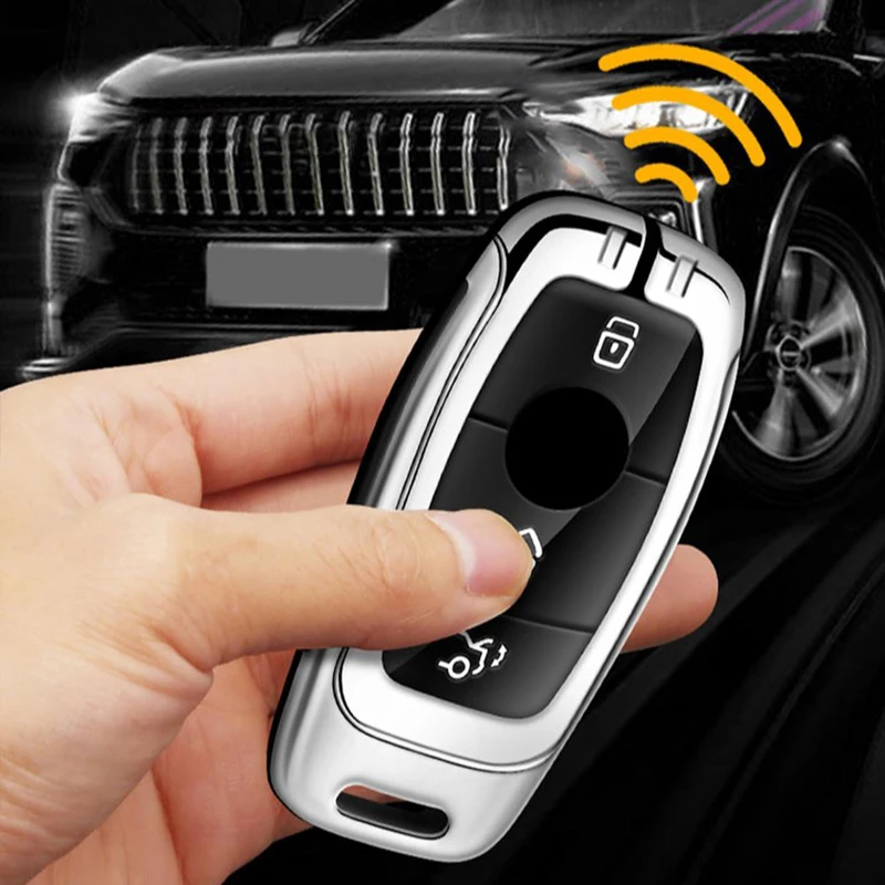 Zinc alloy car key cover for Mercedes C-Class remote protector Mercedes C300 C260 C200 C180 key cover car accessories