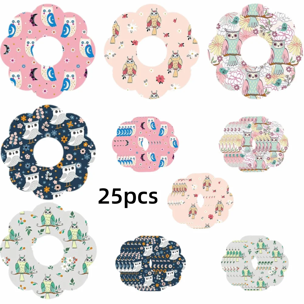 Cartoon CGM Sensor Tapes Colorful Waterproof & Sweatproof Sensor Patches Skin-Friendly Adhesive Patch for FreeStyle Libre 2/3
