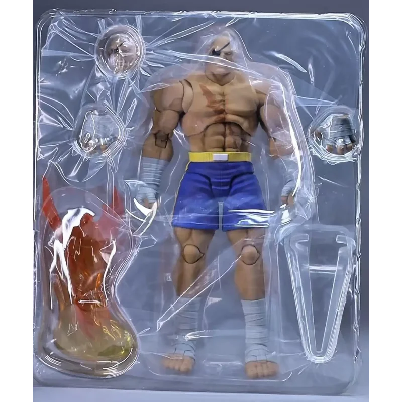 متوفر في المخزون ألعاب العاصفة St Street Fighter 1/12 Victor Sagat Fan Hobbies شخصيات الحركة مجموعة ألعاب الهدايا