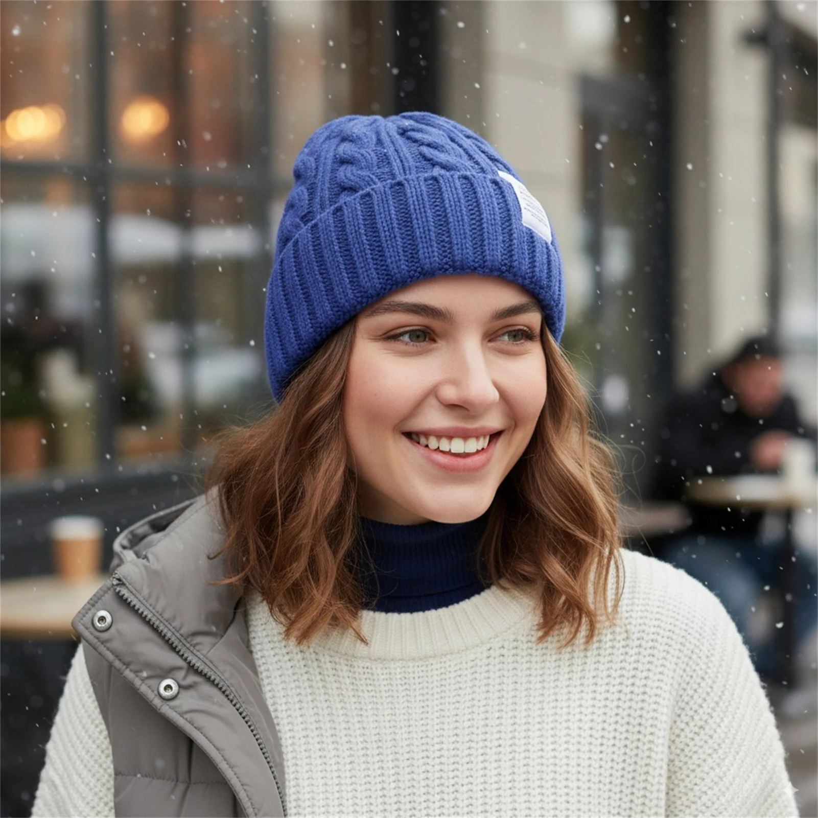 Autumn Winter Knit Wool Hat Fashion Warm Beanie Soft Stretchy Adjustable Unisex For Outdoor Travel Daily Wear Multiple Colors