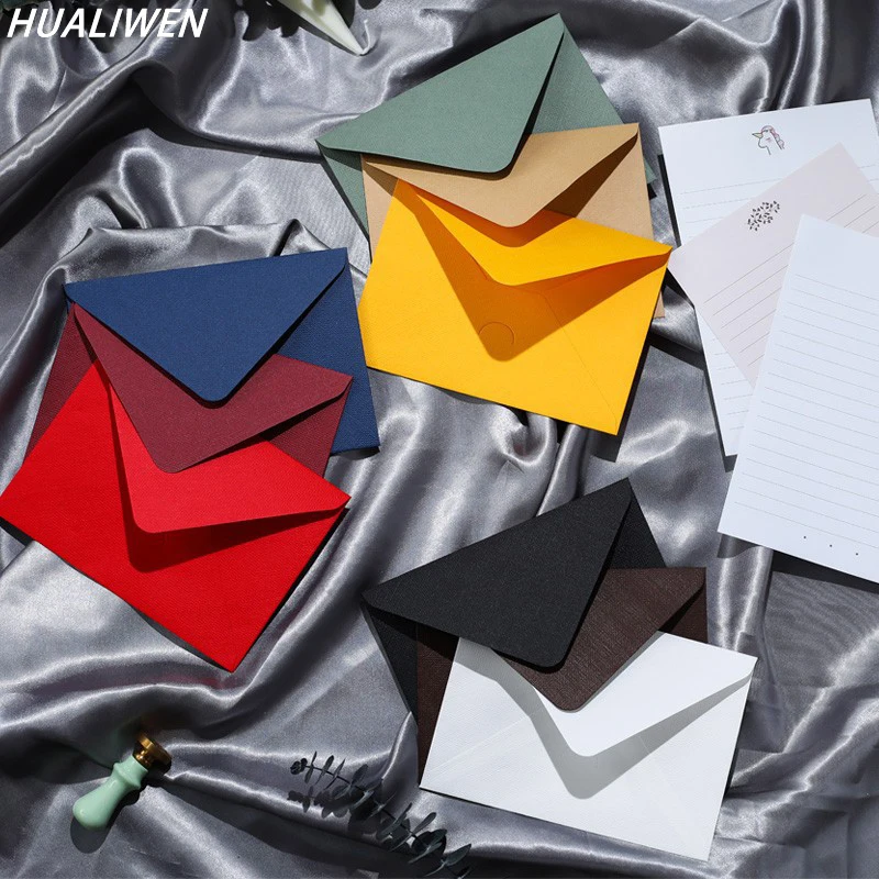 

10Pcs/lot 175X125MM Colorful Envelopes Paper Retro Blank Paper Envelopes Wedding Party Invitation Greeting Cards Gift