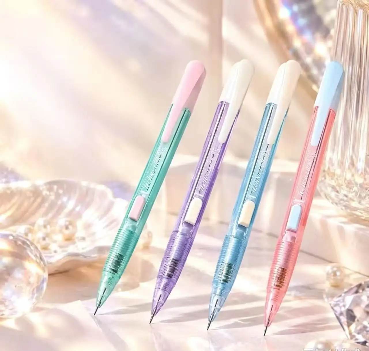 Pearl New Color Japanese Pentel PD105 TECHNICLICK Side Press Automatic Pencil 0.5mm Mechanical Pencil