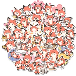 20/40pcs Cute Fox and Friend Sticker Pack Small Decals for Scrapbook, Phone Case, DIY Card Making, Random Delivery& No Repeated