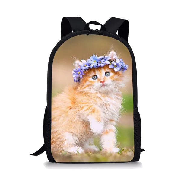 Mochila de gato para adolescentes meninos, mochila fofa para meninas, pacote de bagagem de viagem, bolsa de ombro de compras, mochila multifuncional feminina