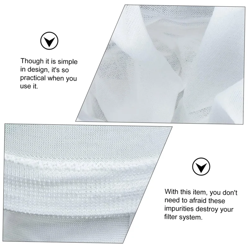 ABKR-сумка-корзина для скиммера для бассейнов, эластичный фильтр, белый эластичный сплиттер, сетка для скиммера для бассейна, сетка с мелкой сеткой