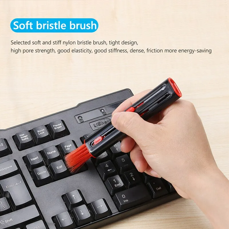 3 in 1 Multi-function Cleaner Kit for Airpods Pro 3 2 1 Headset Cleaning Pen Keyboard Brush Bluetooth Earphones Cleaning Tools