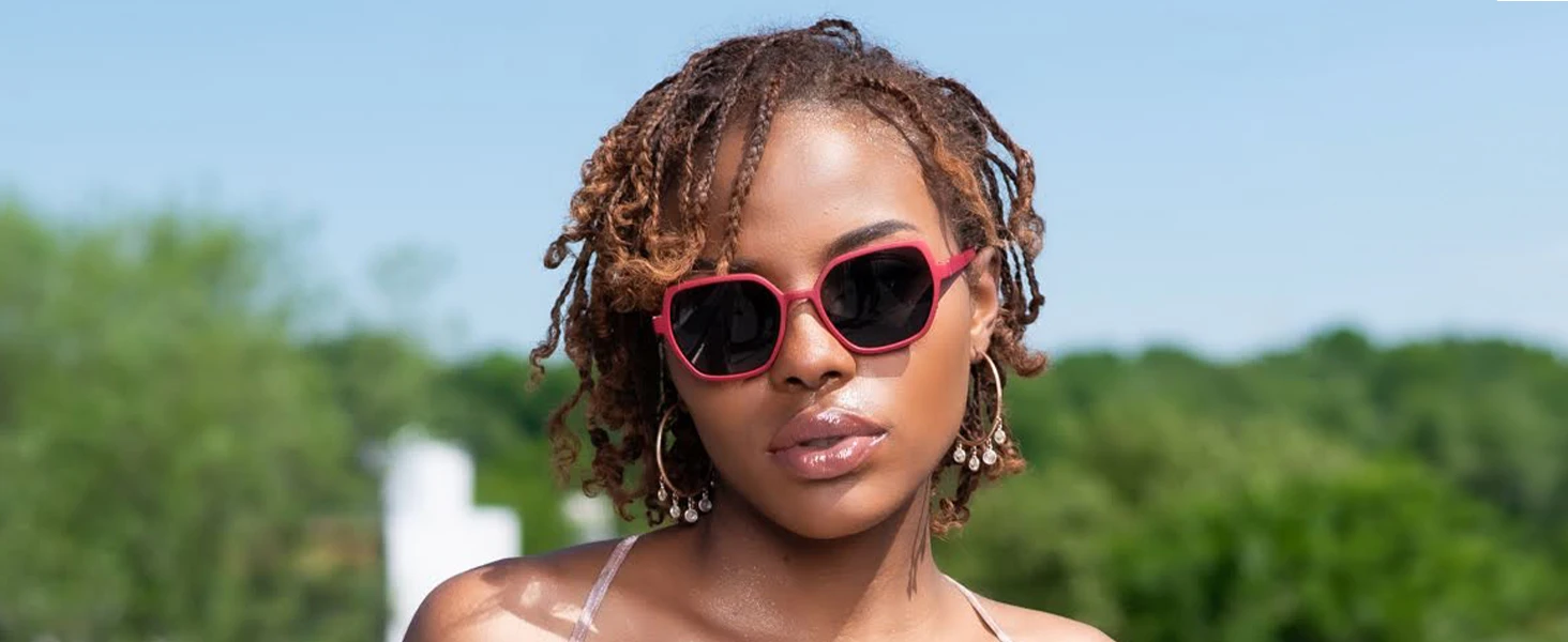 ZENOTTIC Hexagon Polarisierte Sonnenbrille Frauen UV400 Schutz Schmetterling Schatten Damen Quadratische Sonnenbrille ZS2226 – Detail 2