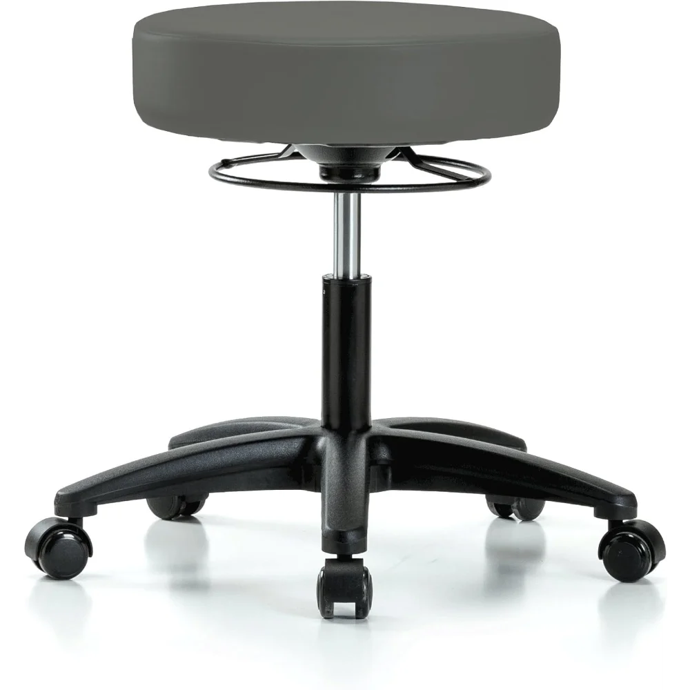 

Perch 360 Degree Rolling Height Adjustable Massage Therapy Swivel Stool for Carpet or Linoleum | Desk Height | 300-Pound Weight