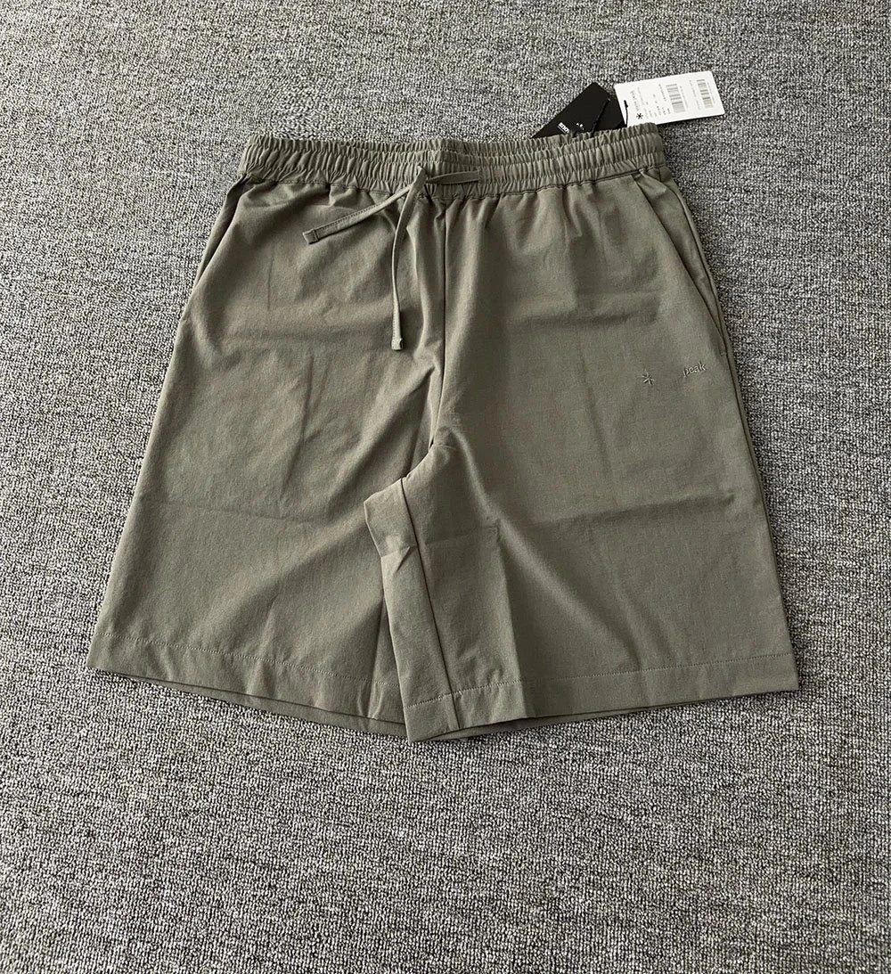 

Snow Peak Lightweight Quick Dry Waterproof Casual Shorts Unisex Comfortable Polyester Fiber mid Waist Youth Pure Color