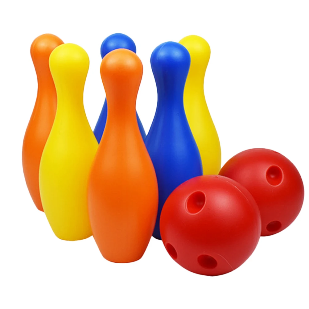 

22Cm Kids Bowling Set Plastic Sports Indoor Outdoor Family Party Lightweight No Electricity Exercise Coordination Development
