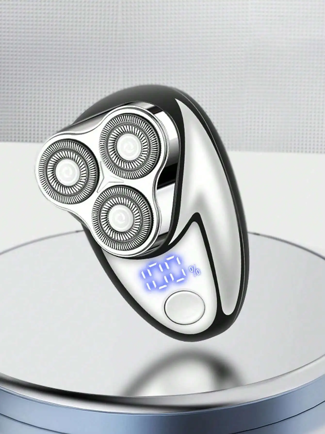 Rasoio impermeabile IPX6 completamente lavabile con rete per rasoio a 3 teste da 1 pezzo per uso domestico, auto, viaggi e esterno