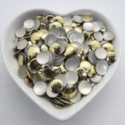 Round Metal Stud Light Gold Studs Spake For Clothes Flatback Hot-Fix Rhinestone 144Pcs/Lot Bling Accessories Crafts