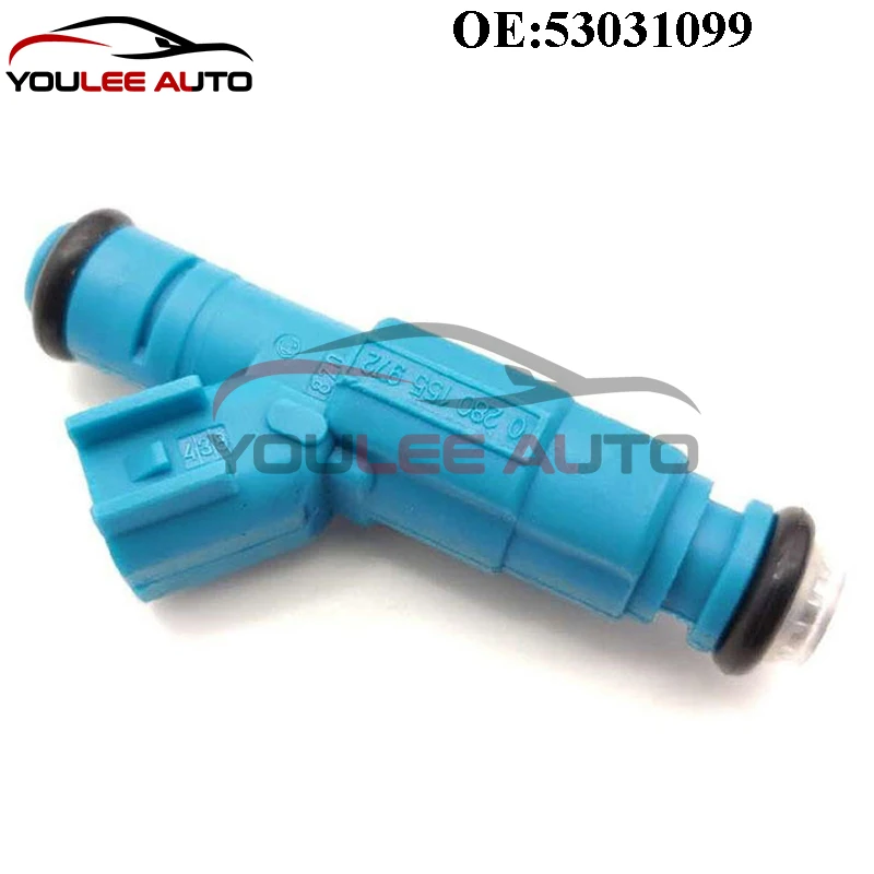 6PCS New 53031099 0280155972 FJ479 Fuel Injectors Nozzle For Dodge Ram 1500 Jeep Liberty 3.7L 3.9L 2002-2003 Car Accessories