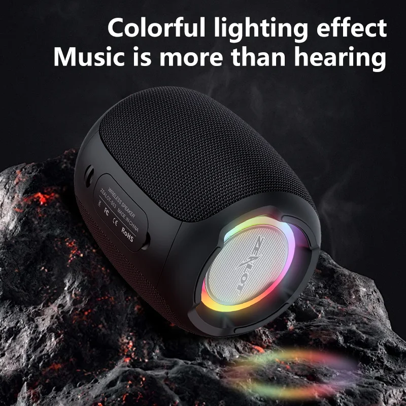 Zealot S53ลำโพงไร้สาย10W ลำโพงซับวูฟเฟอร์แบบพกพาสำหรับกลางแจ้งกันน้ำ IPX 5จับคู่คู่แบตเตอรี่3600mAh