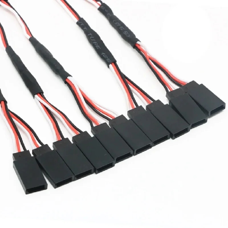 10pcs/Lot 15cm 30cm 50cm Rc Servo Y Extension Cord Cable Lead Wire For Jr Futaba Rc Battery Drone Car Boat Helicopter Airplane