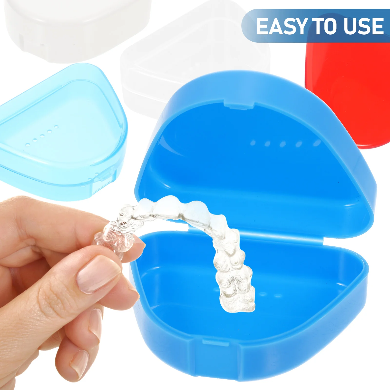 5 Pcs Braces Box Denture Holders Breathable Case Carrying Container Convenient Carrier Storage