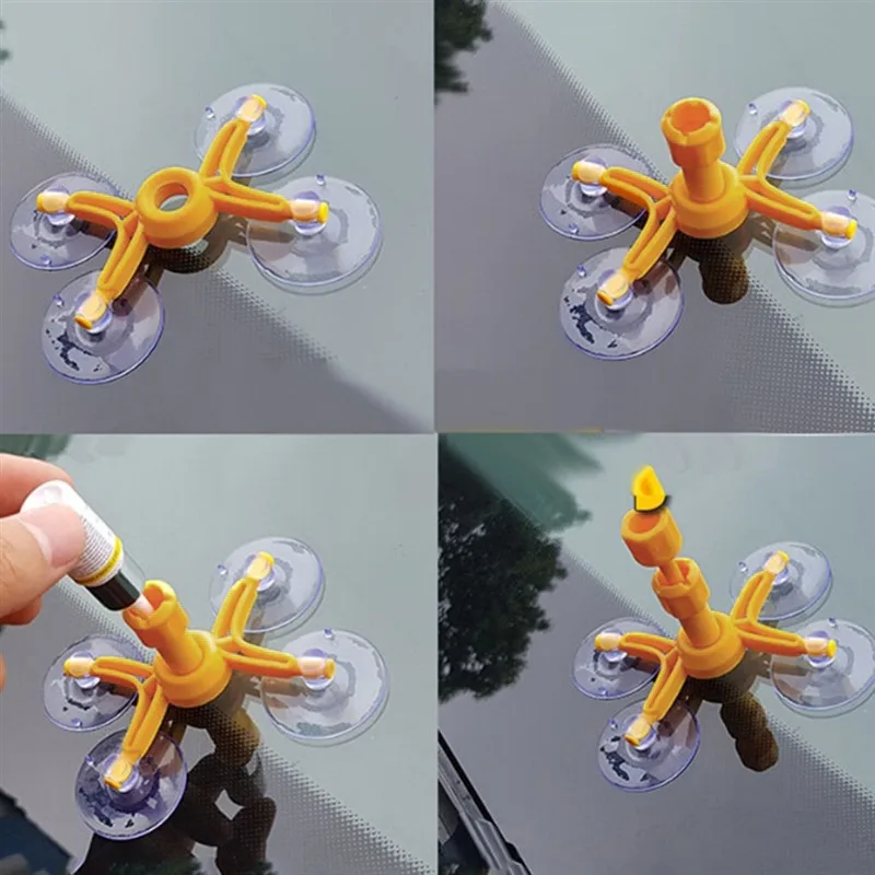 

Windshield Repair Kit Quick Fix Car Cracked Glass Windscreen Resin Sealer DIY Auto Window Screen Polishing