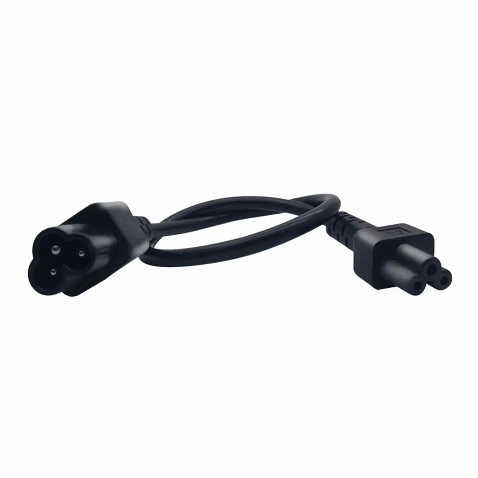 Power Cable Male C6 Female C5 0.6m PVC Jacket Sleeved PC Cable for Laptop PSU