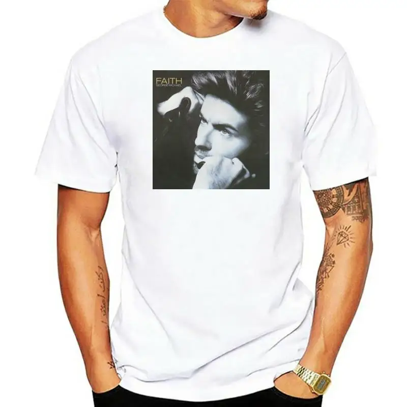 George Michael Faith Men's White T-Shirt - NEW! - S M L XL XXL 3XL New Fashion for Men T Shirt Sleeve Top Tee Interesting