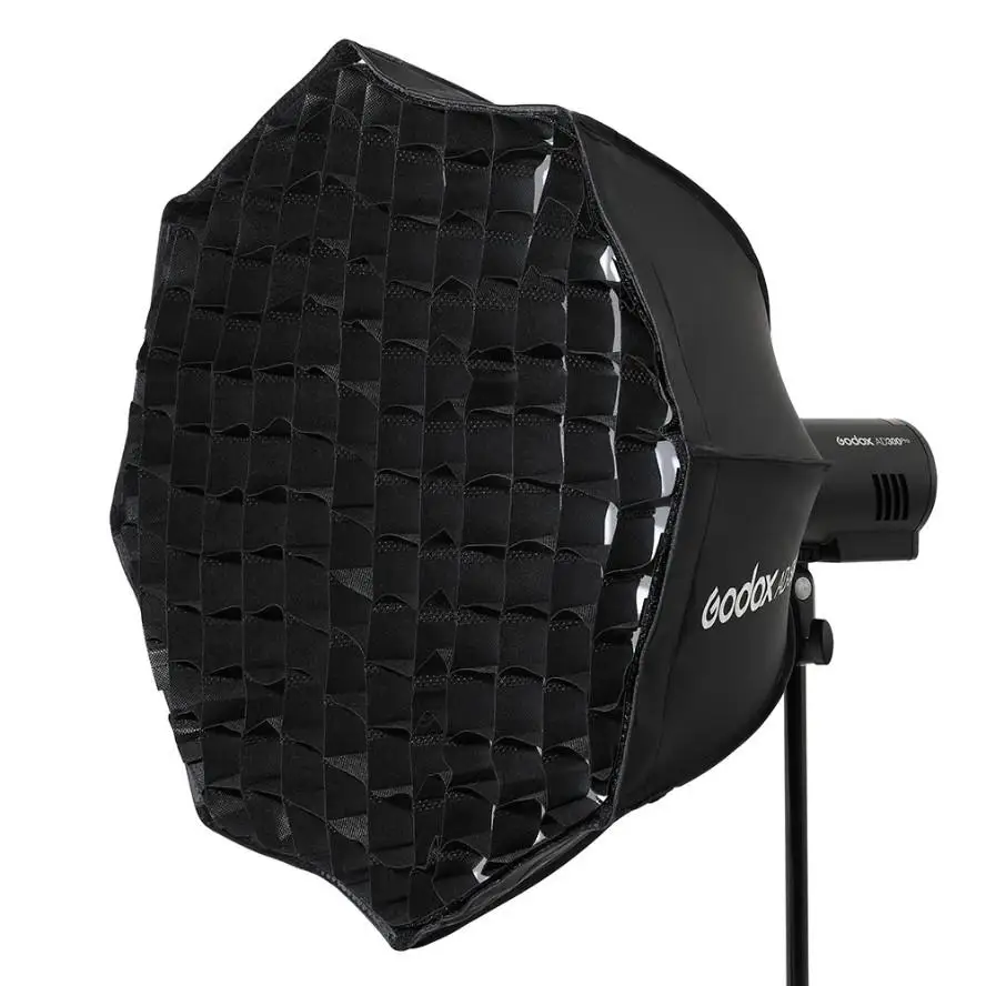 Godox AD-S60S ADS60S Umbrella Style 60cm Quick Fold Silver SoftBox with Grid Godox Mount for AD400Pro, AD300Pro, LED ML60