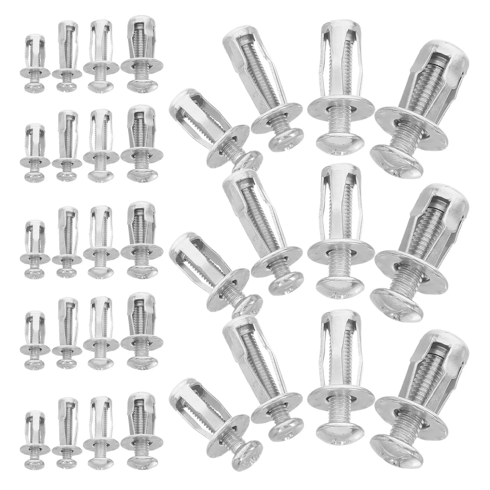 80Pcs Expansion Nuts Petal Shape Metal Anchor Bolts M4x20 M4x25 M5x25 M6x25 Heavy Duty Wall Fixing Fastener Screws Concrete
