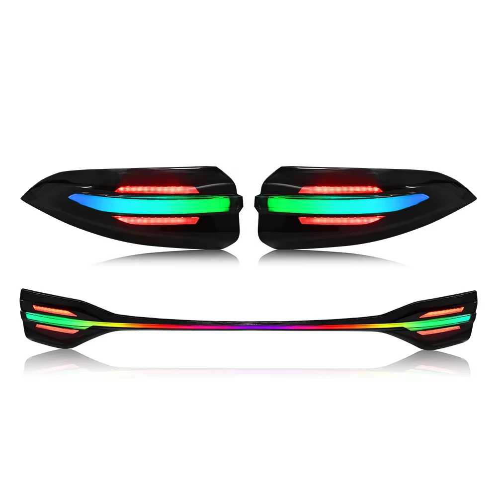 

DK Motion RGB Full LED Tail Lights For Toyota US Corolla 12th Gen Levin 2020-2024 Rear Auto Lamps Assembly Smoke Lens 12V