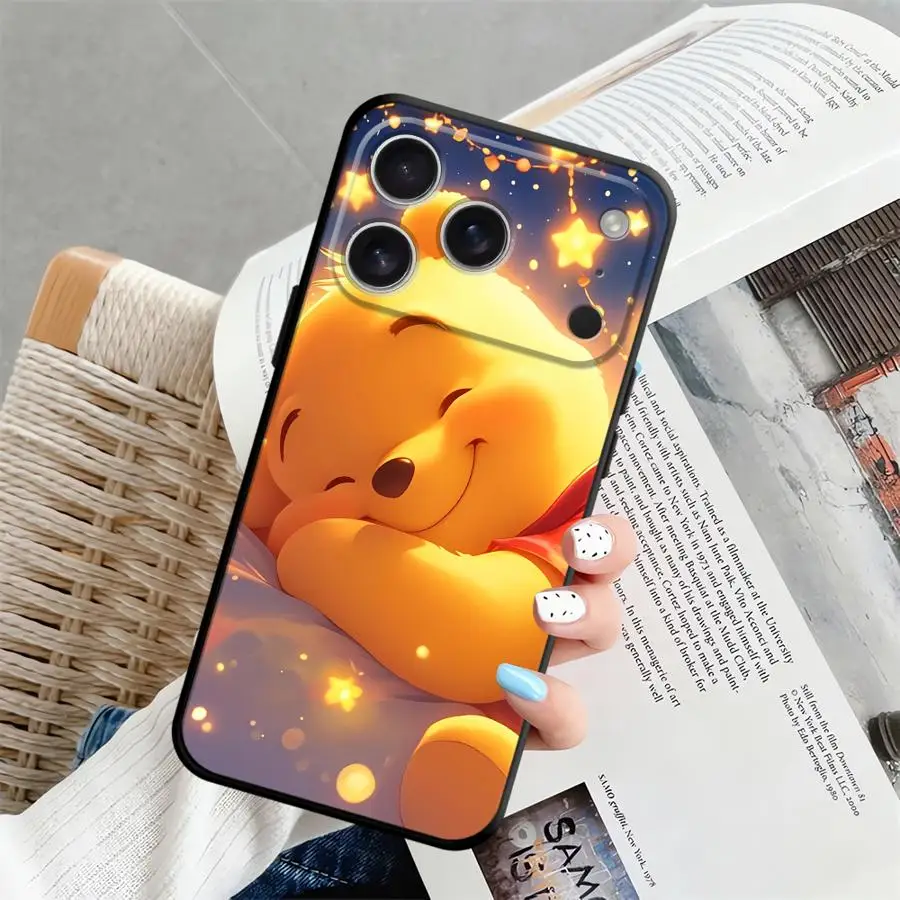 Soft Back Phone Cover Case for iPhone 13 Mini 12 17Air SE 17 16 Pro Max 11 14 15 Plus X XS XR 7 8 Disney Winnie The Poodle