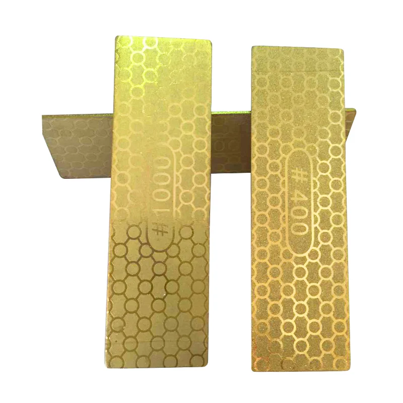 ALLSOME 1PCS Double Dual Sided Diamond Whetstone Sharpener Knife Sharpening Stone
