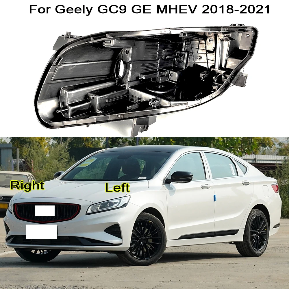 

Headlight Base Cover For Geely GC9 GE MHEV 2018 2019 2020 2021 Headlamp Rear Shell Car Accessories Lampshade Bottom Shell