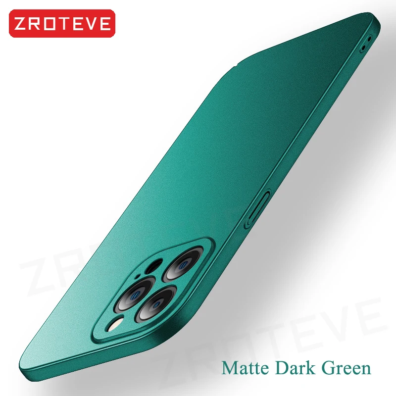 Handyhüllen für iPhone Air 17 16 18 Pro Max 17e 16e 15 14 Plus 13 Mini, ZROTEVE Ultradünne Matte Hartschale aus Kunststoff – Detail 28