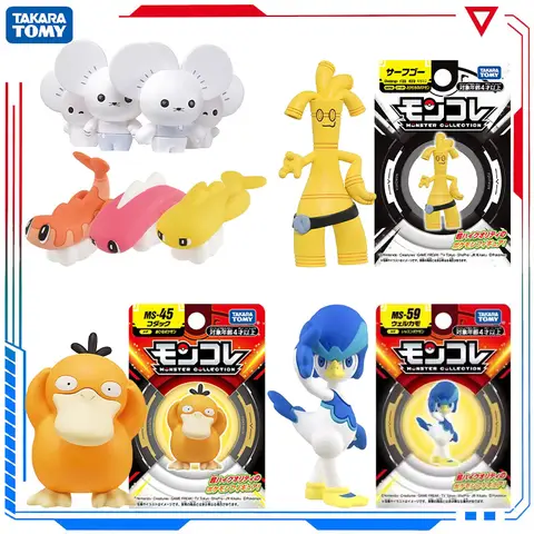 Genuine Pokemon Figures Gholdengo Tatsugiri Flutter Mane Tinkaton Chien-Pao Maushold Terapagos Pocket Collection Model Toys
