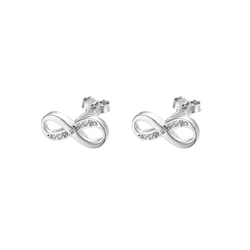 RYJU 925 Sterling Silver Infinity Love Infinite Stud Earrings for Women Fashion Earrings Jewelry Girls Birthday Gift Jewelry