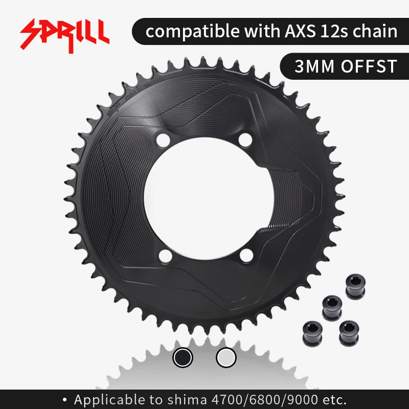 For AXS Chains 3mm Offset Aero For Shimano 4700 R2000 R3000 5800 6800 R9000 Colsed Dics Chainring BCD110 50T  54T 56T 58T 110bcd