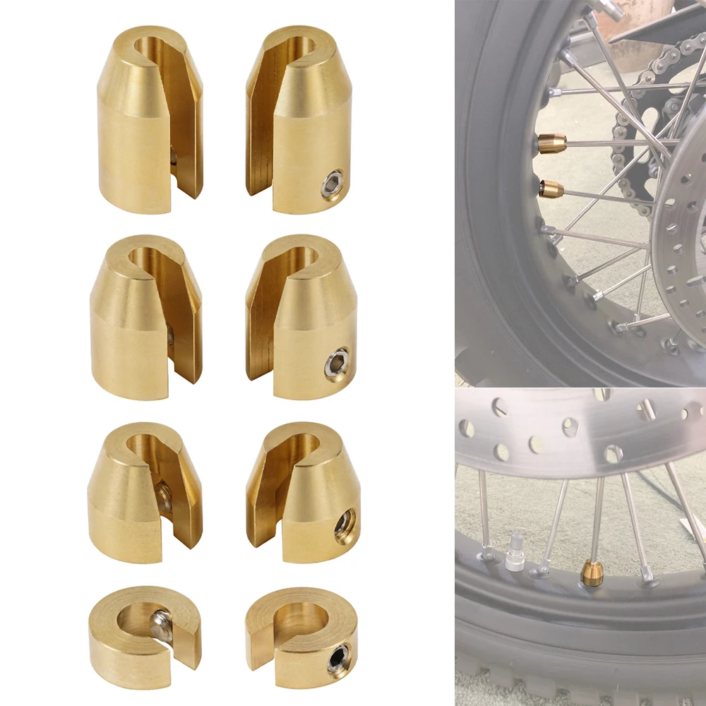 4/8pcs Universal Reusable Brass Dirt Bike Spoke Weights for KTM Honda Yamaha Suzuki Beta GasGas Sherco Supermoto Wheel Balancing