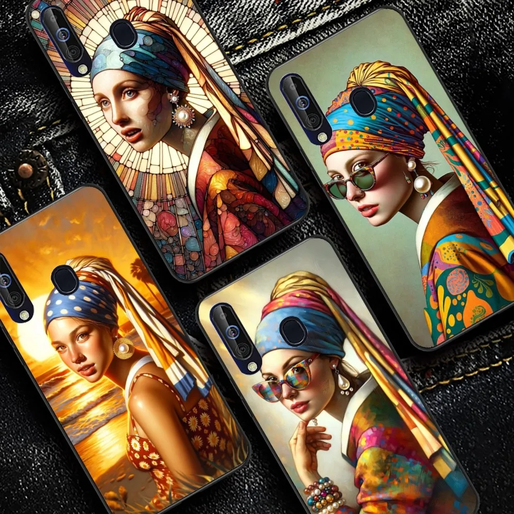 Girl With A Pearl Earring Phone Case For Samsung A 10 11 12 13 20 21 22 30 31 32 40 51 52 53 70 71 72 73 91 13 shell