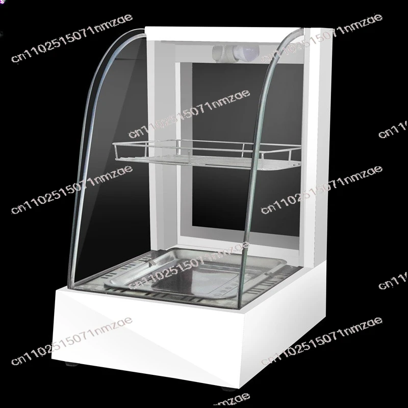 Small Desktop Mini Electric Heated Showcase for Egg Tart Hamburger Fried Chicken Bread Deli