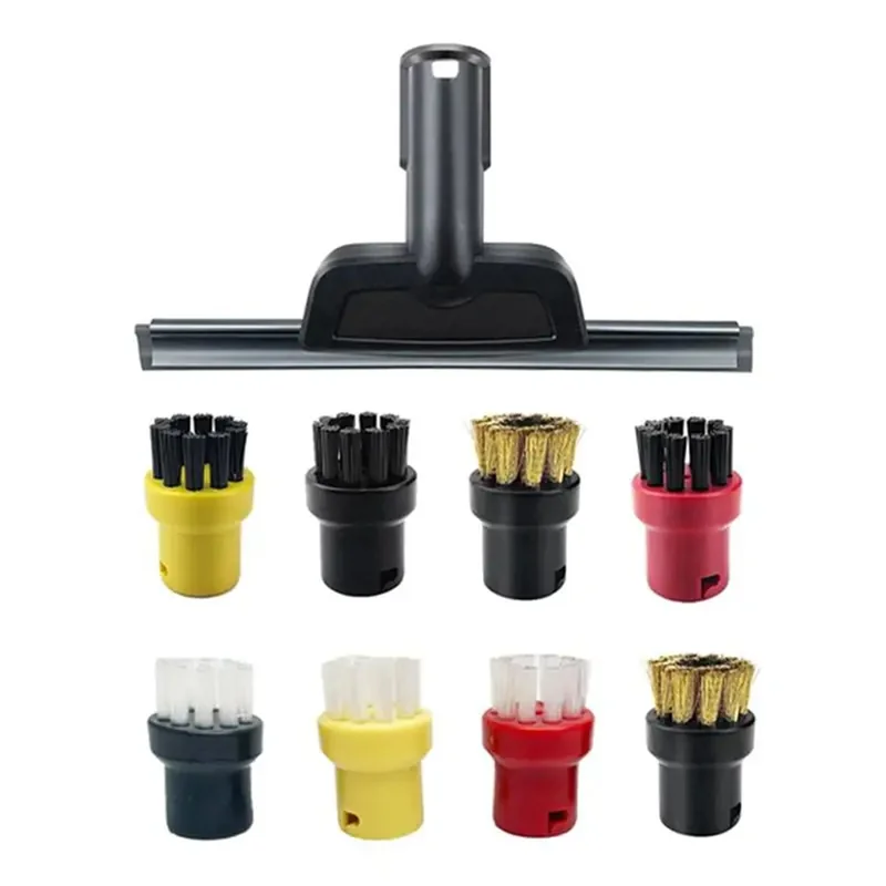 Nozzle Brush Head For Karcher SC2 SC3 SC4 SC5 Steam Cleaner Replacement Accessories Window Nozzle Round Brush-Y48A